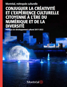 politique de developpement culturel mtl